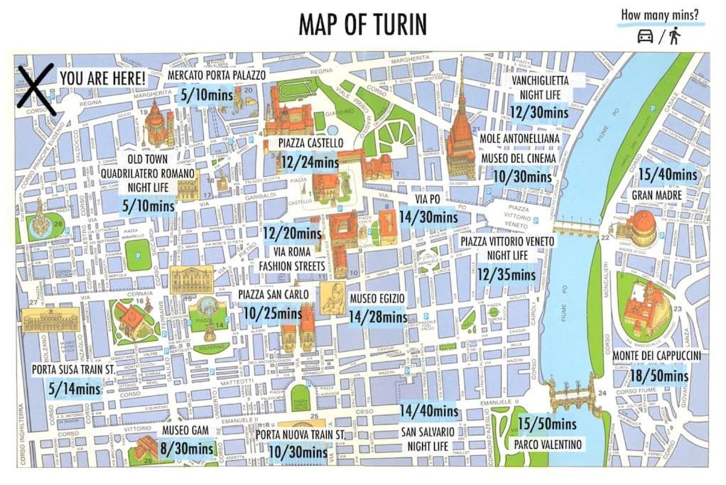 都灵Old Town-Porta Susa Free Parking Modern Flat X6公寓 外观 照片